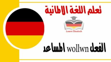 الفعل wollwn المساعد في اللغة الالمانية 