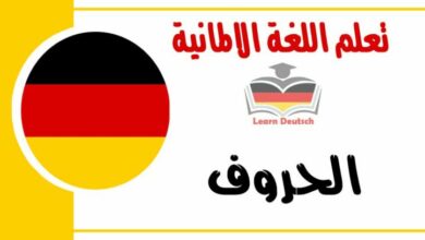 الحروف في اللغة الالمانية