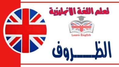 الظروف في اللغة الانجليزية