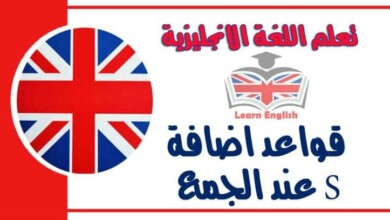 قواعد اضافة S عند الجمع في اللغة الإنجليزية