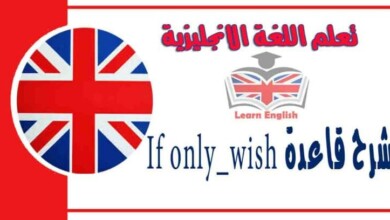 شرح استخدام قاعدة If only _ wish في اللغة الانجليزية