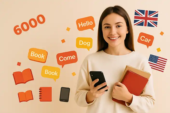 تطبيق اهم 6000 كلمة في اللغة الإنجليزية