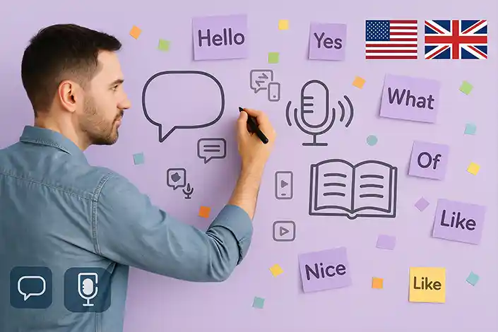 تطبيق تعلم اللغة الإنجليزية