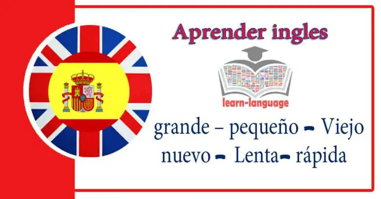 grande – pequeño - Viejo - nuevo - Lenta- rápida - Aprender ingles