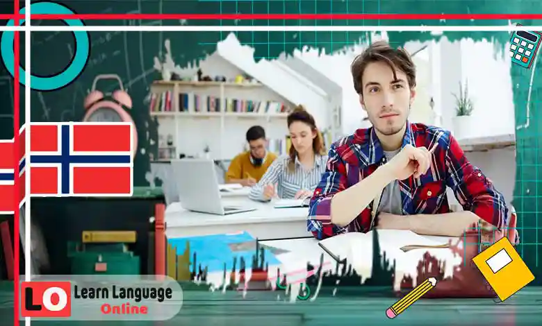 الظروف الزمنية والمكانية في النرويجية - Tids- og stedsadverb (nå, her, der…)