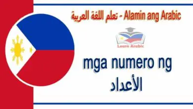 mga numero ng Alamin ang Arabic - الأعداد في اللغة العربية