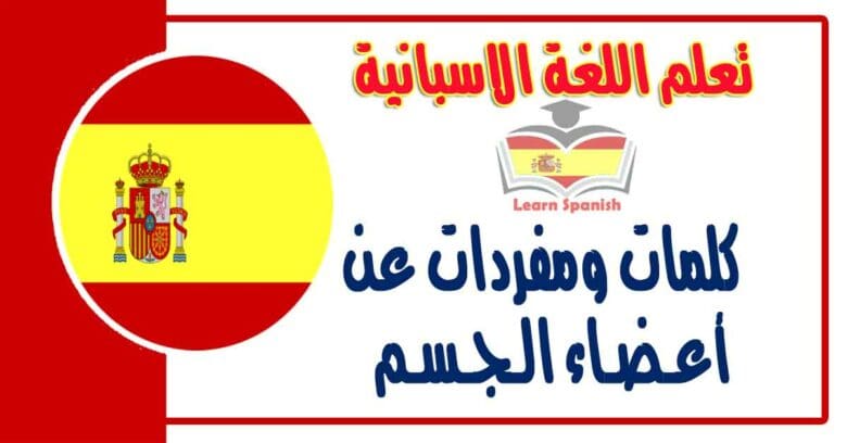 كلمات ومفردات عن أعـضـاء الـجـسـم و الـقـرابـة في اللغة الاسبانية مع نطقها بالعربي
